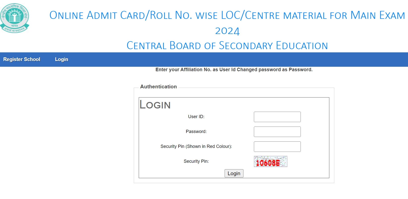 CBSE Admit card 2024 Out CBSE Board Class 10th, 12th Admit Card